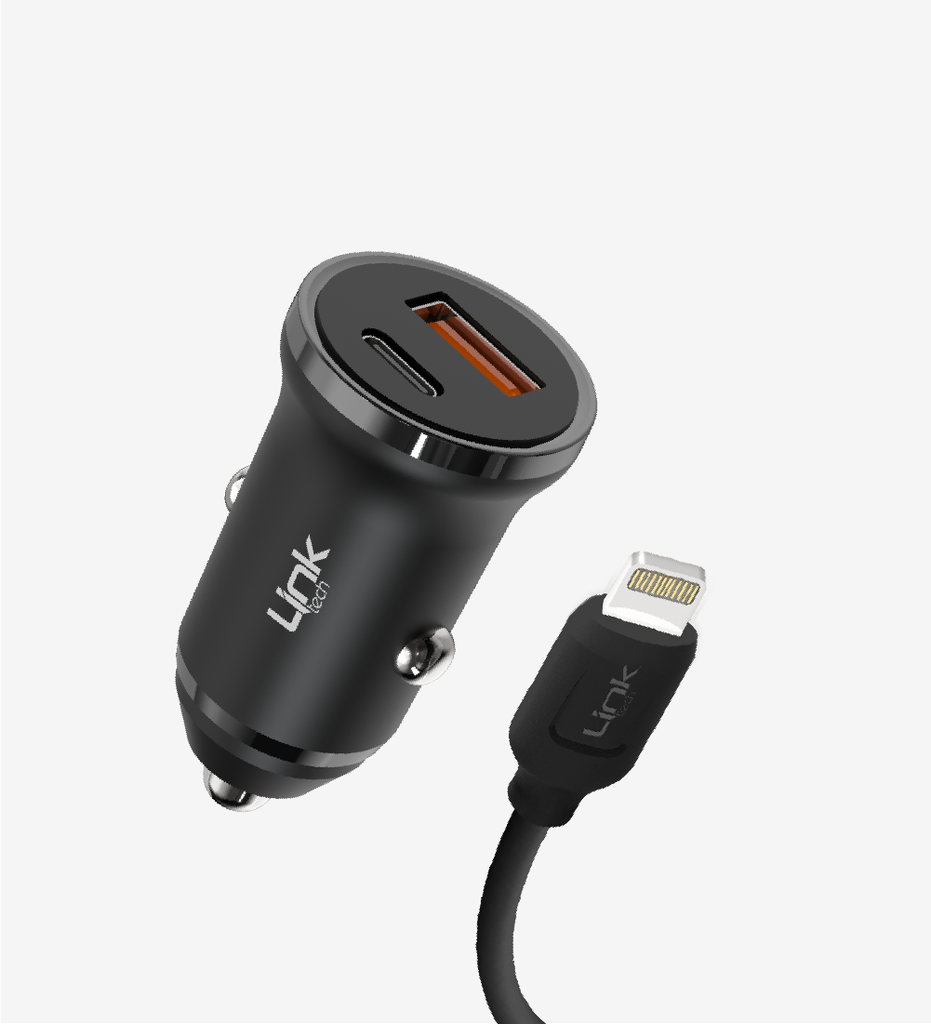 C485 ECO Çevre Dostu with Lightning Cable Dual PD 20W Araç Şarj Aleti