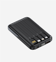 WF27 Strong 10000 mAh 15W Wireless Power Bank With 4 in 1 self cable