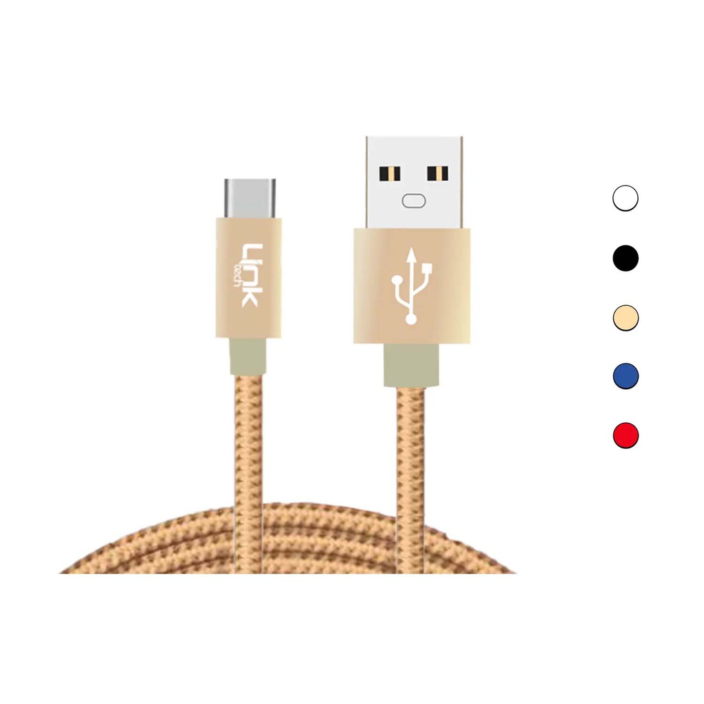 K573 Safe 3000mm Metal Başlı Örgülü USB Tip-C Şarj Kablosu