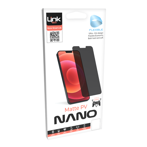 [LSG-NAMP-IP12MINI] Link Tech iPhone 12 MİNİ Matte PV Hayalet Nano Ekran Koruyucu