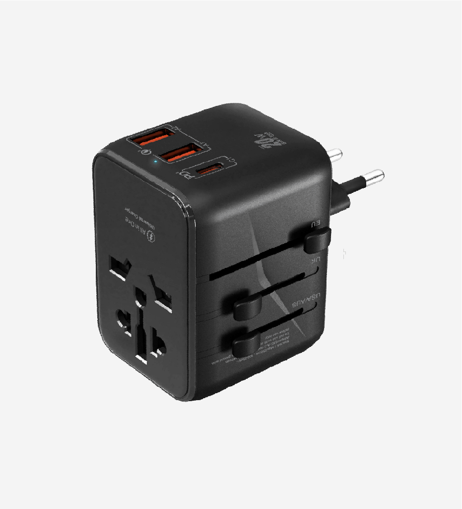 C325 GaN 3 Safe 20W Uluslararası Seyahat Hızlı Şarj Adaptörü