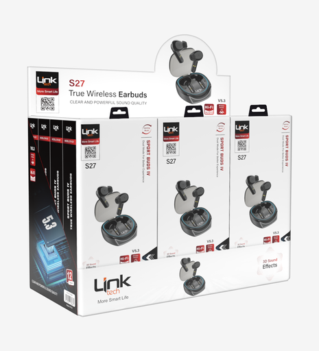 [LTW-S27/12PCS] S27 Kulak İçi ENC Oyuncu Bluetooth Kulaklık 12'li Paket