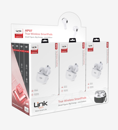 [LHF-AP07/12PCS] AP07 Stereo Earbuds Bluetooth Kulaklık 12'li Paket